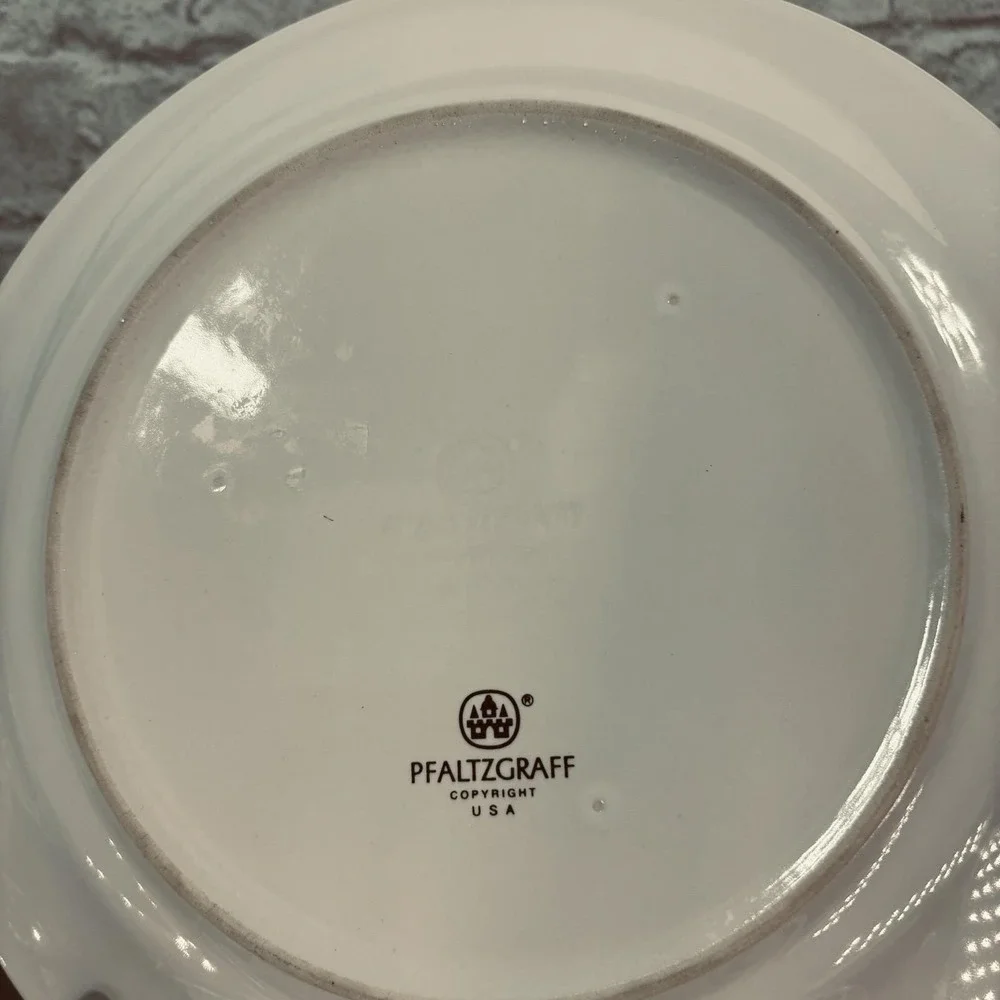 Vintage Pfaltzgraff Summer Garden dinner plate hand-painted stoneware
